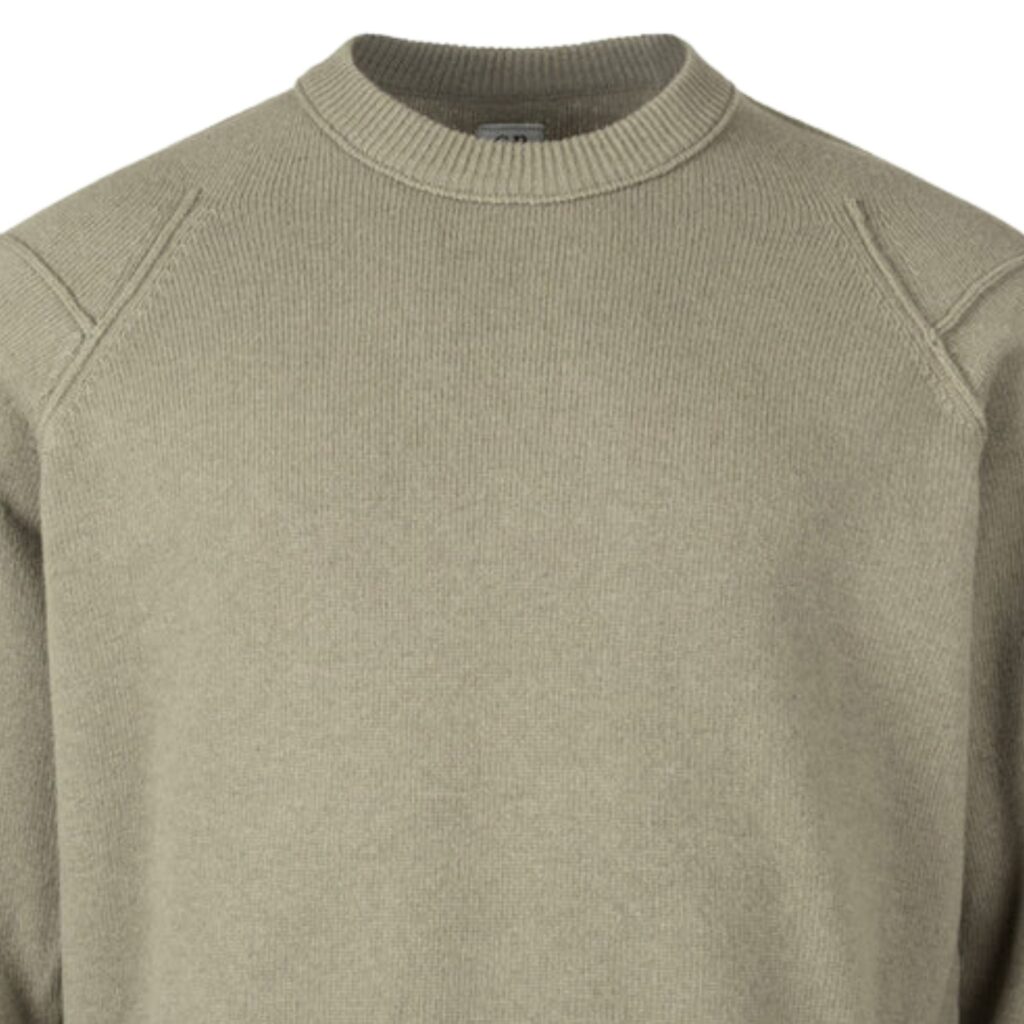 C.P Company Lambswool Lens Crewneck Sweater Fallen Rock