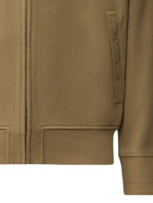 C.P Company Diagonal Raised Fleece Polo Zip Sweatshirt Ermine