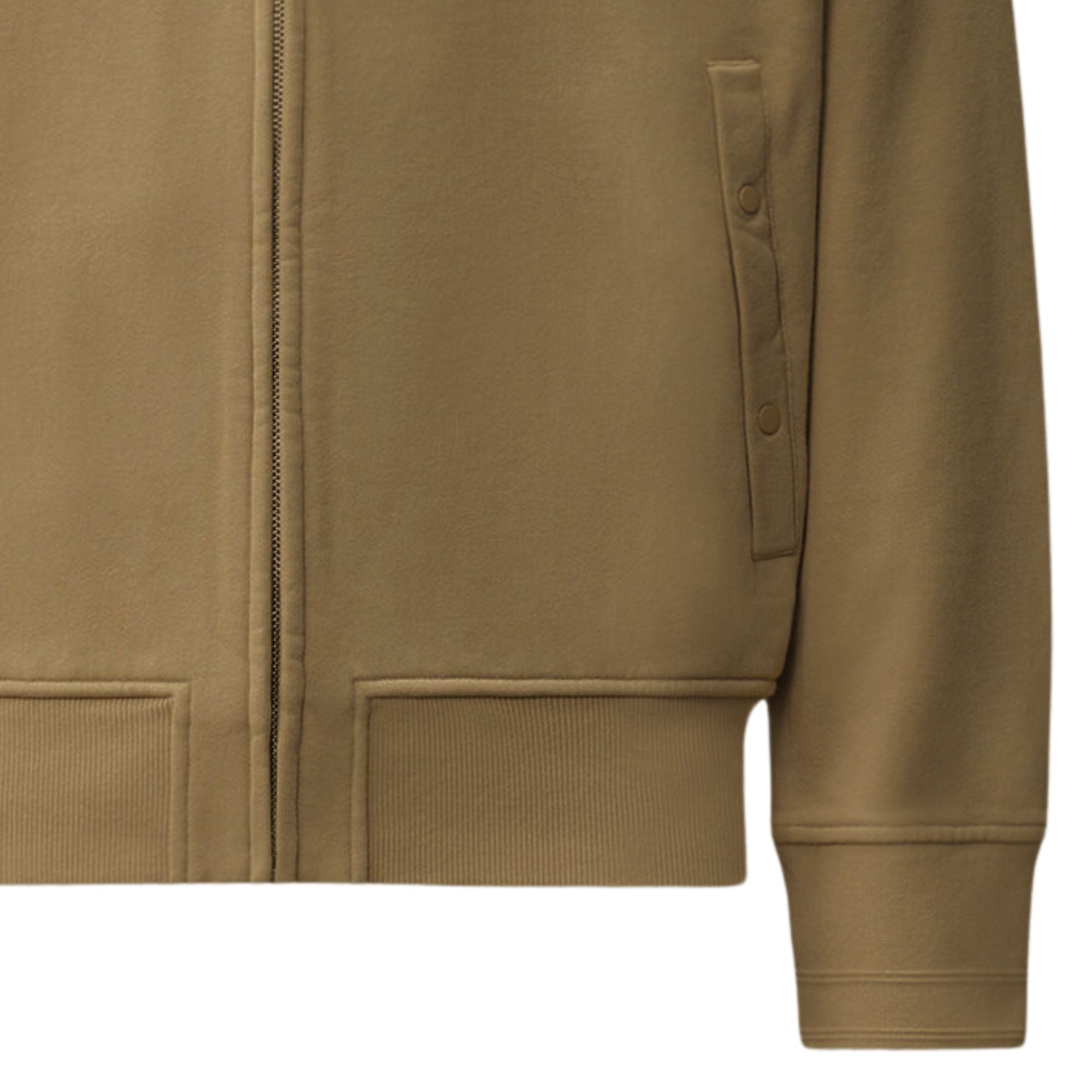 C.P Company Diagonal Raised Fleece Polo Zip Sweatshirt Ermine