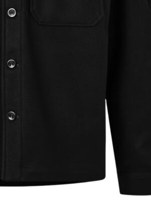 C.P Company Felted Wool Lens Button Overshirt Black