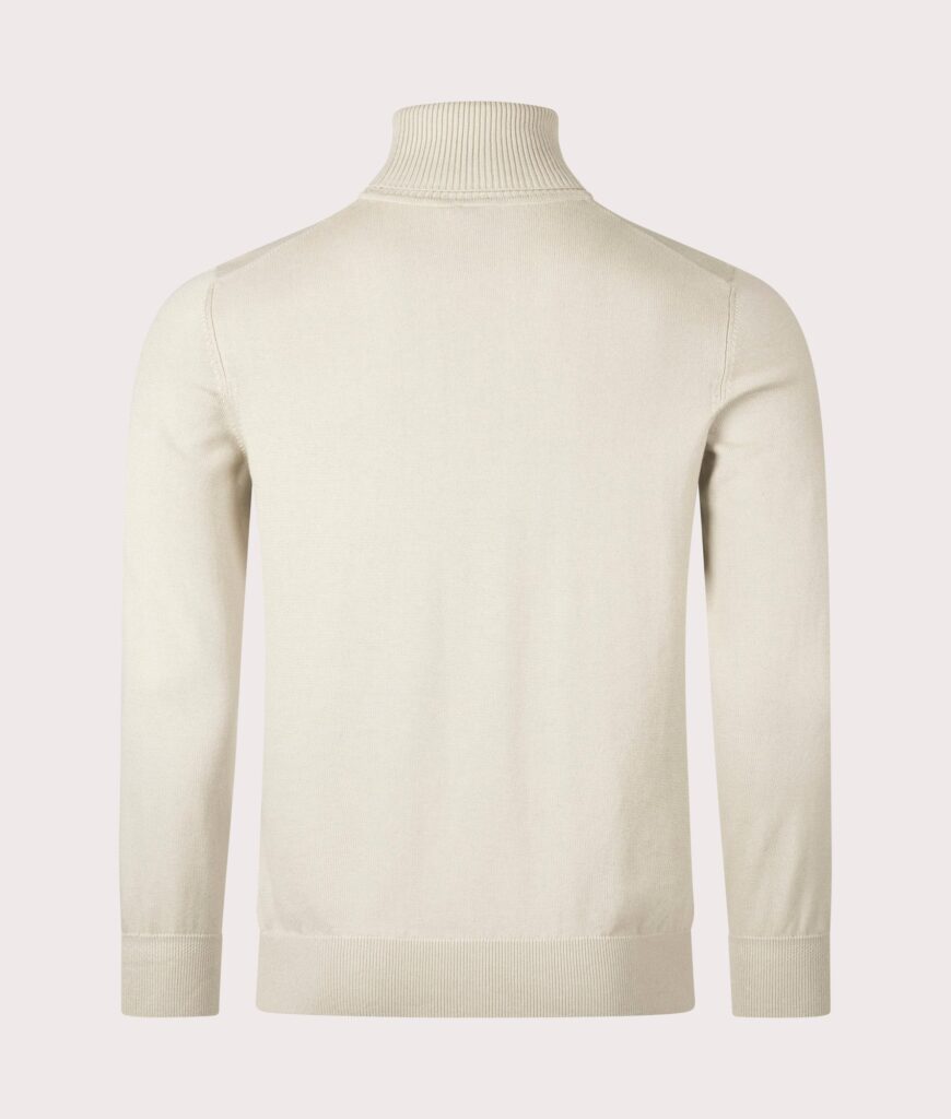 BOSS Regular Fit Akiro Rollneck Jumper Light Beige