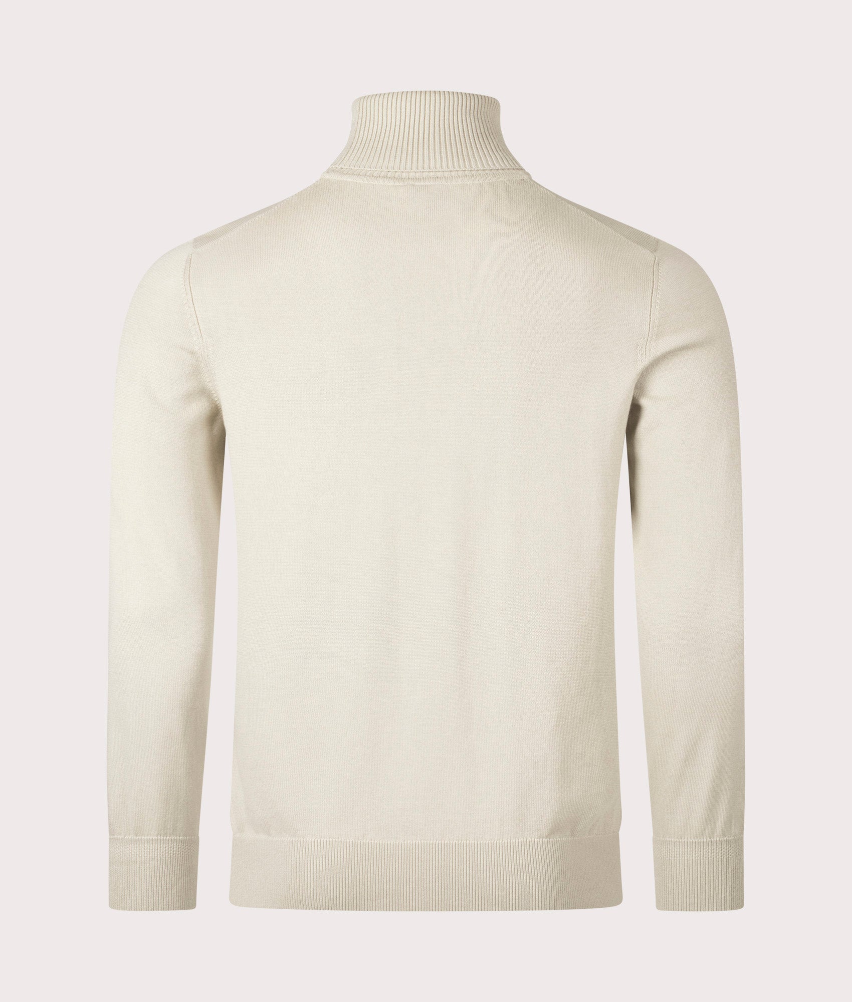 BOSS Regular Fit Akiro Rollneck Jumper Light Beige