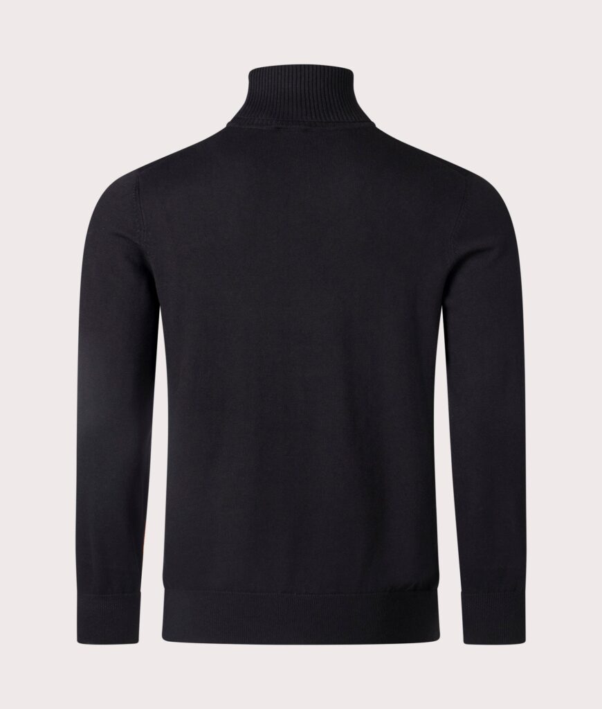 BOSS Regular Fit Akiro Rollneck Jumper Black
