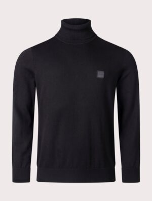 BOSS Regular Fit Akiro Rollneck Jumper Black