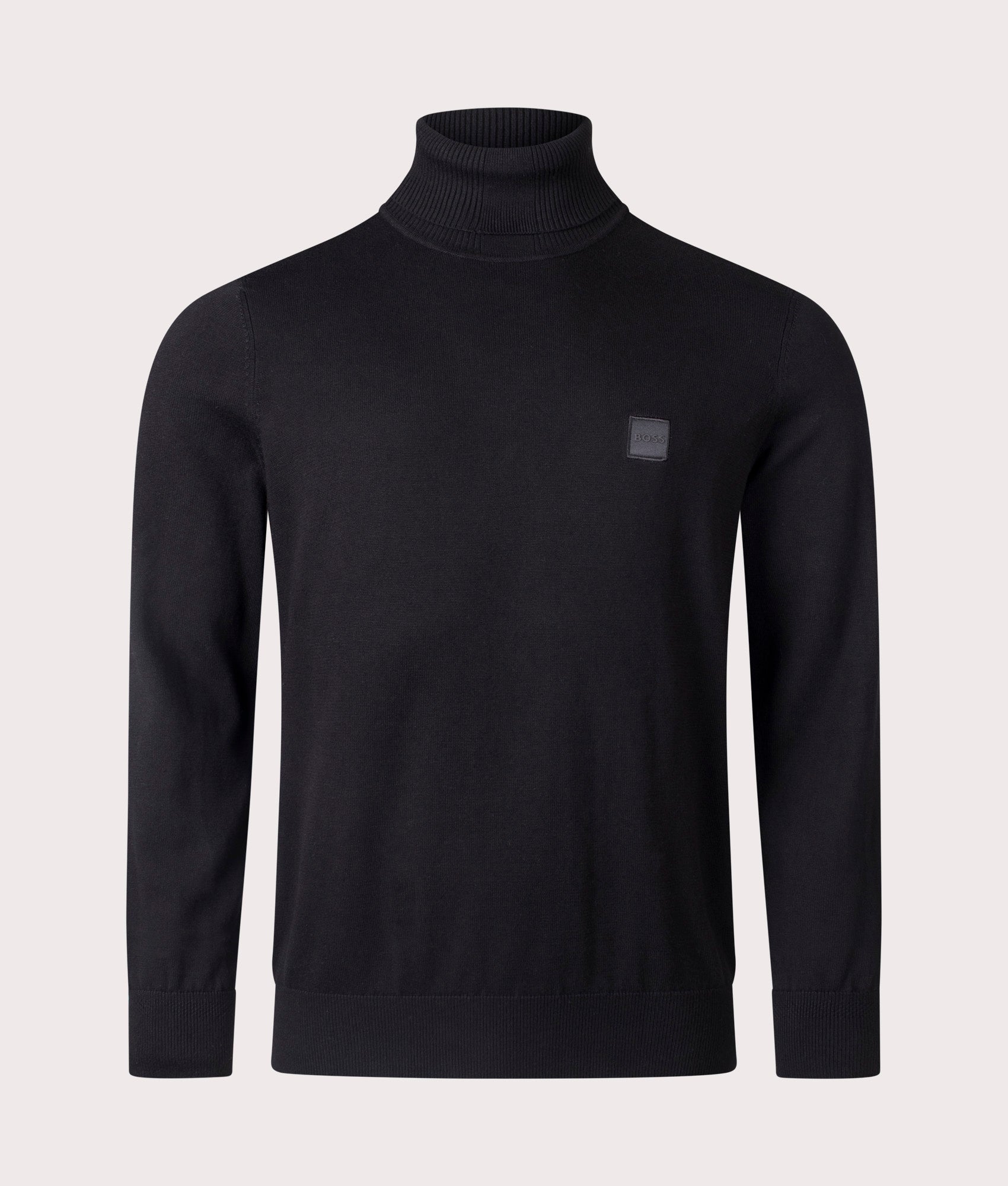 BOSS Regular Fit Akiro Rollneck Jumper Black