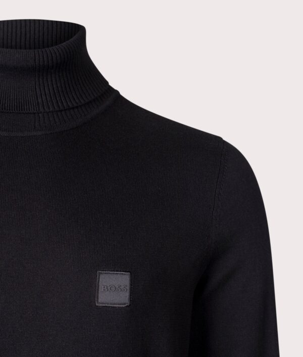 BOSS Regular Fit Akiro Rollneck Jumper Black