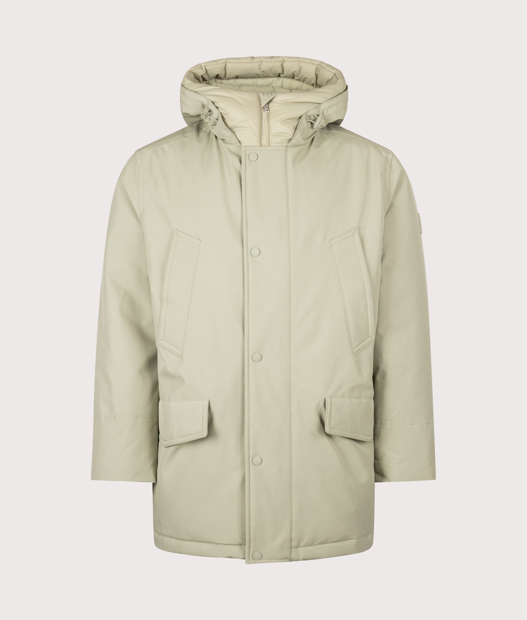 BOSS Regular Fit Osiass1 Parka 370 Open Green