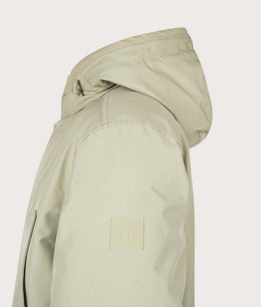 BOSS Regular Fit Osiass1 Parka 370 Open Green