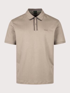 BOSS Regular Fit PL Cord Paddy Polo Shirt Light/Pastel Green