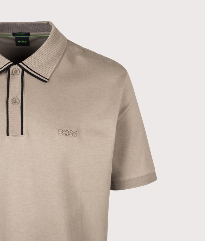 BOSS Regular Fit PL Cord Paddy Polo Shirt Light/Pastel Green