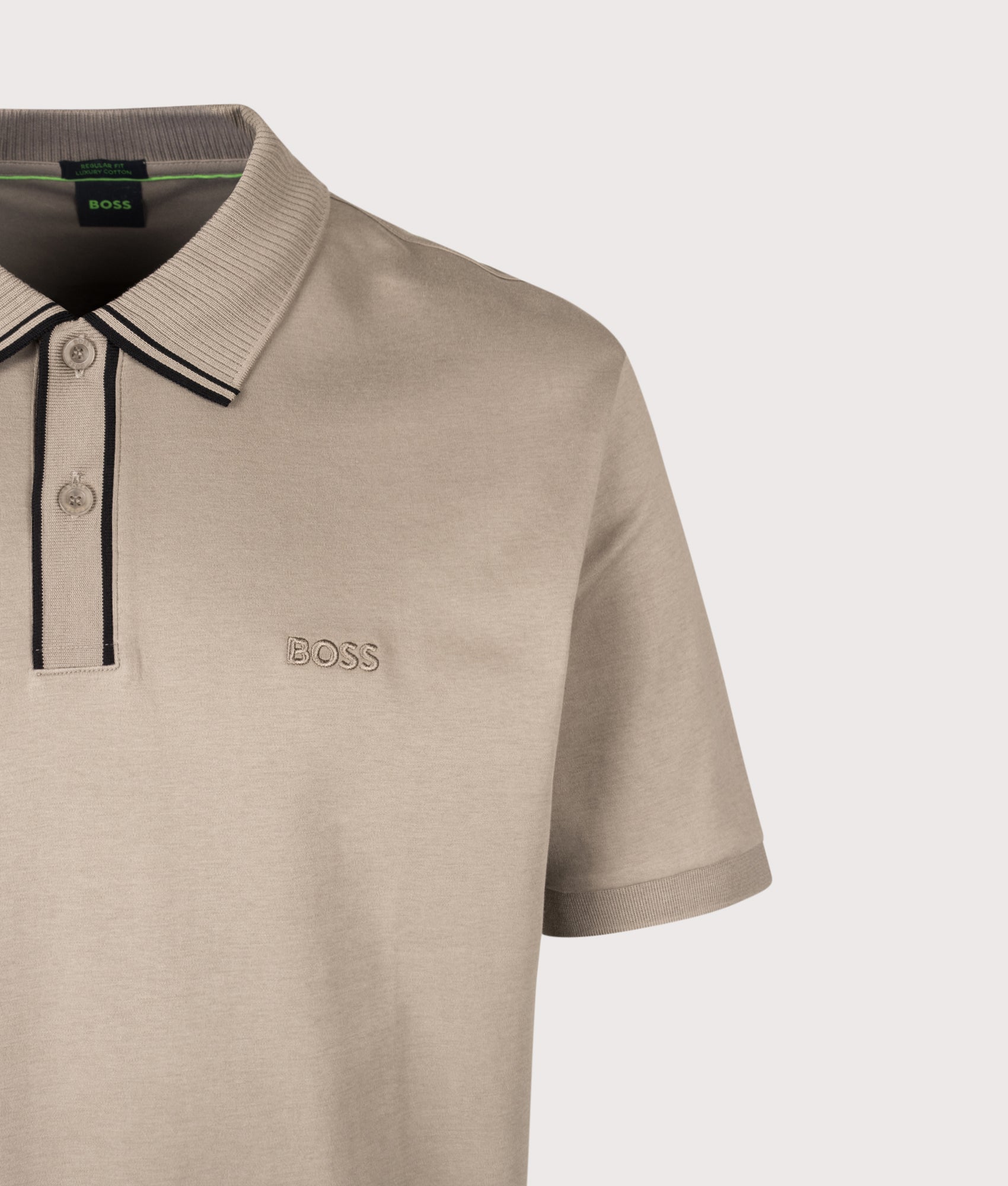 BOSS Regular Fit PL Cord Paddy Polo Shirt Light/Pastel Green