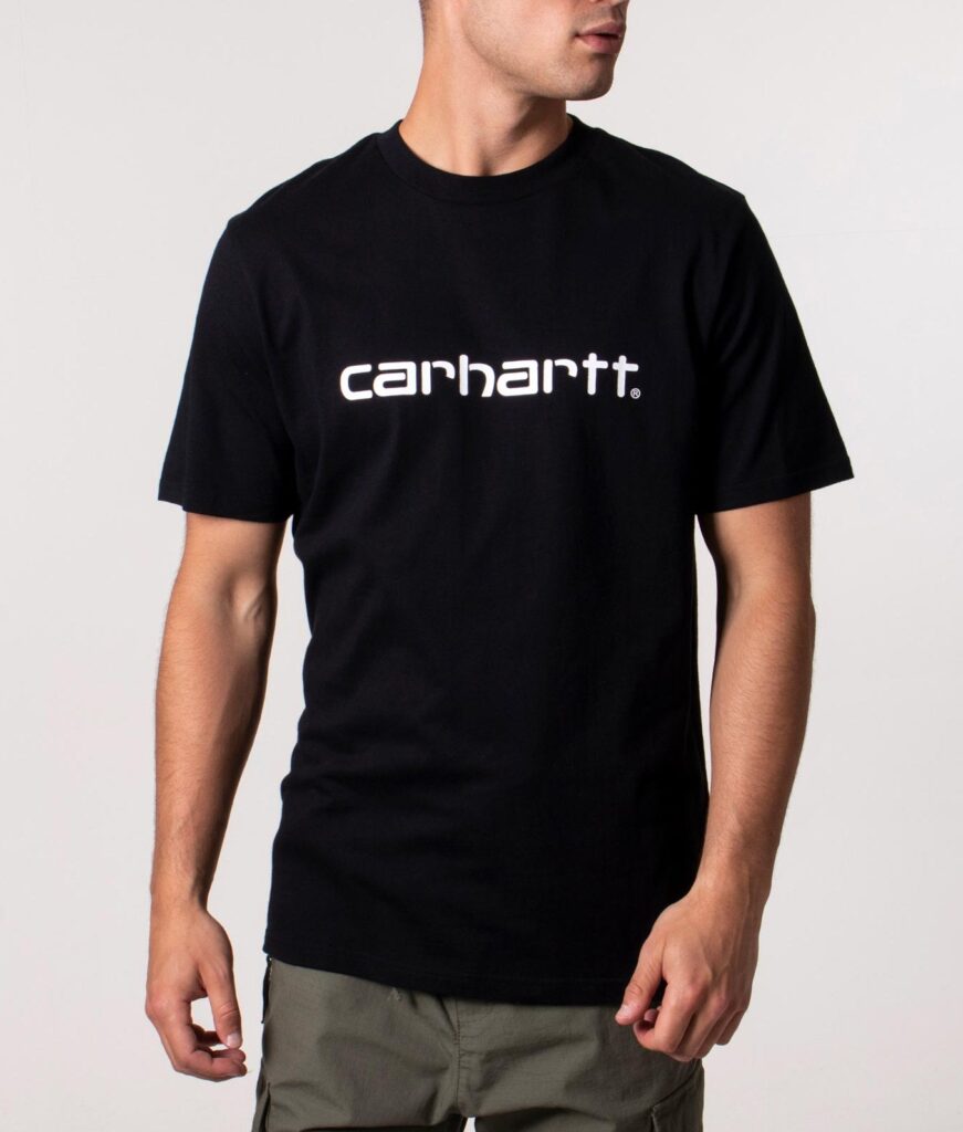 Carhartt WIP Regular Fit Script T-Shirt 0D2XX Black/White