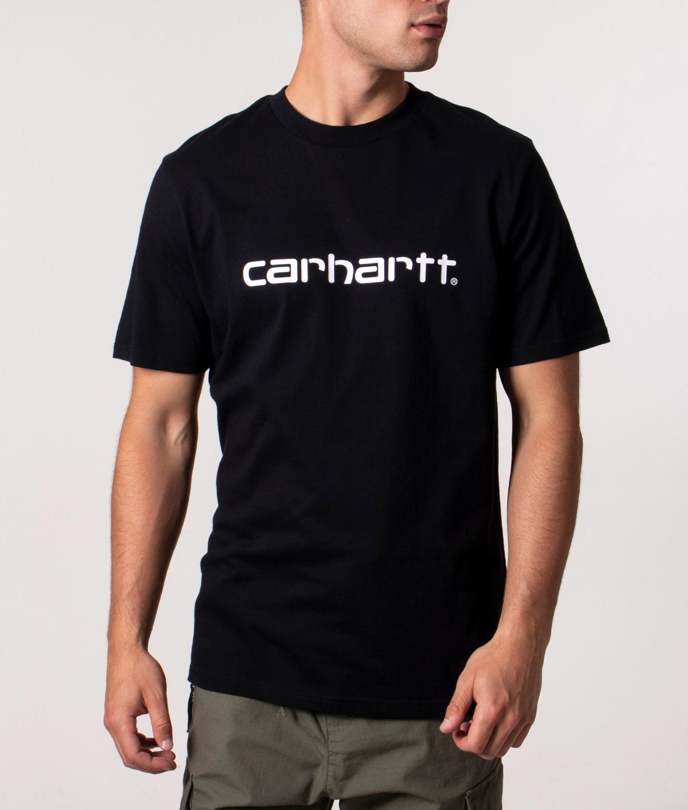 Carhartt WIP Regular Fit Script T-Shirt 0D2XX Black/White