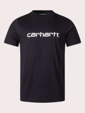 Carhartt WIP Regular Fit Script T-Shirt 0D2XX Black/White