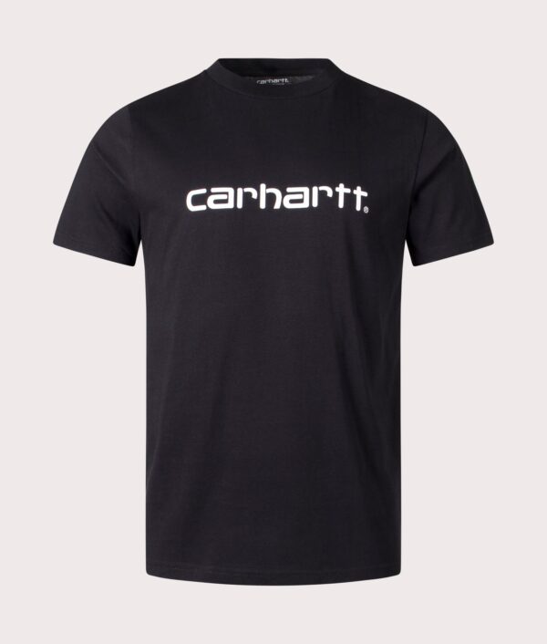 Carhartt WIP Regular Fit Script T-Shirt 0D2XX Black/White