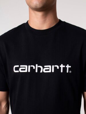 Carhartt WIP Regular Fit Script T-Shirt 0D2XX Black/White