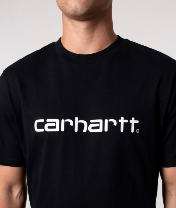Carhartt WIP Regular Fit Script T-Shirt 0D2XX Black/White