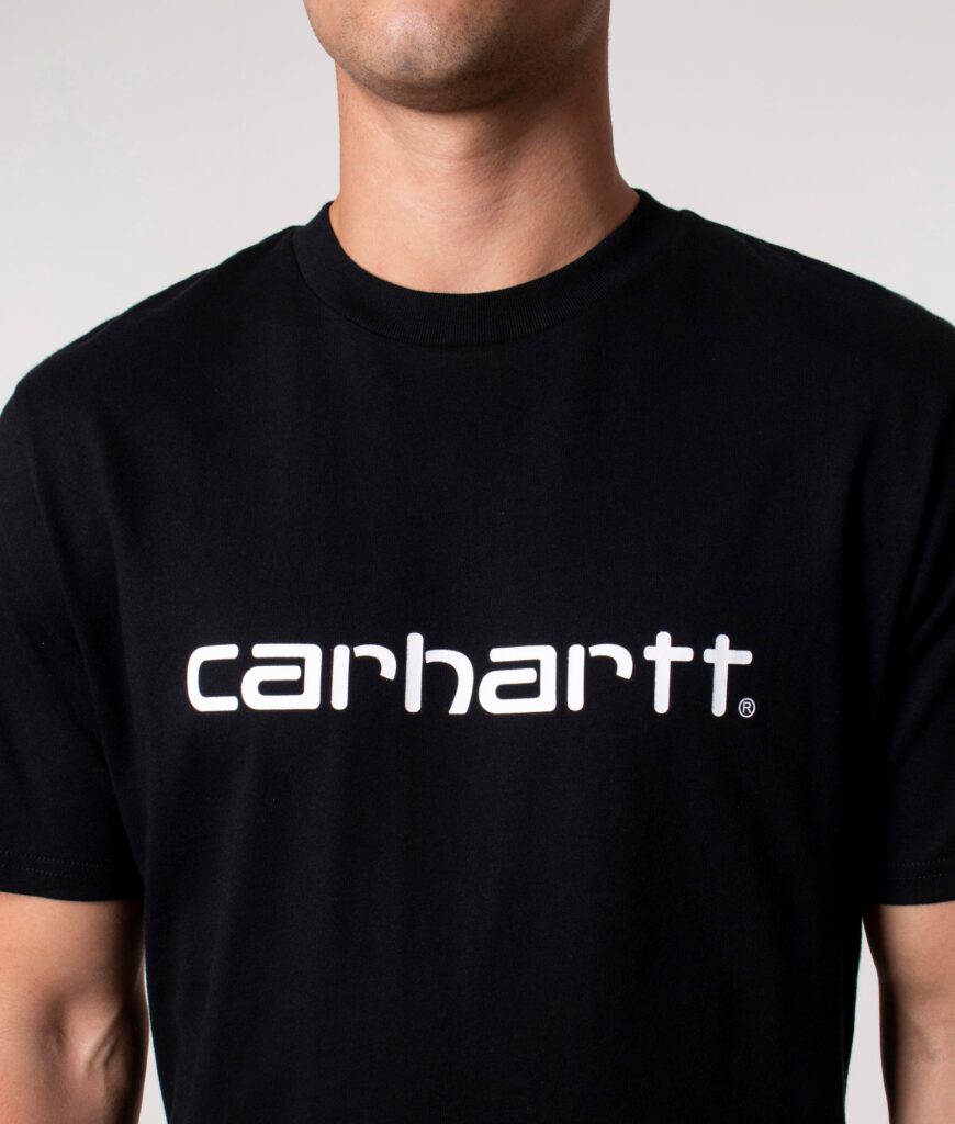 Carhartt WIP Regular Fit Script T-Shirt 0D2XX Black/White