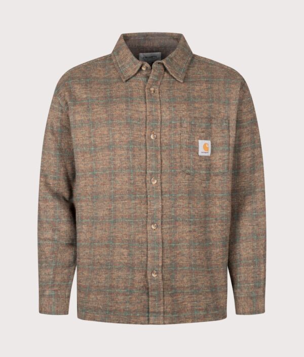 Carhartt WIP Loose Fit Bagley Shirt Bagley Check/Hamilton Brown