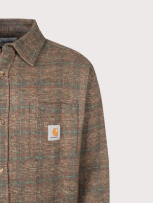 Carhartt WIP Loose Fit Bagley Shirt Bagley Check/Hamilton Brown