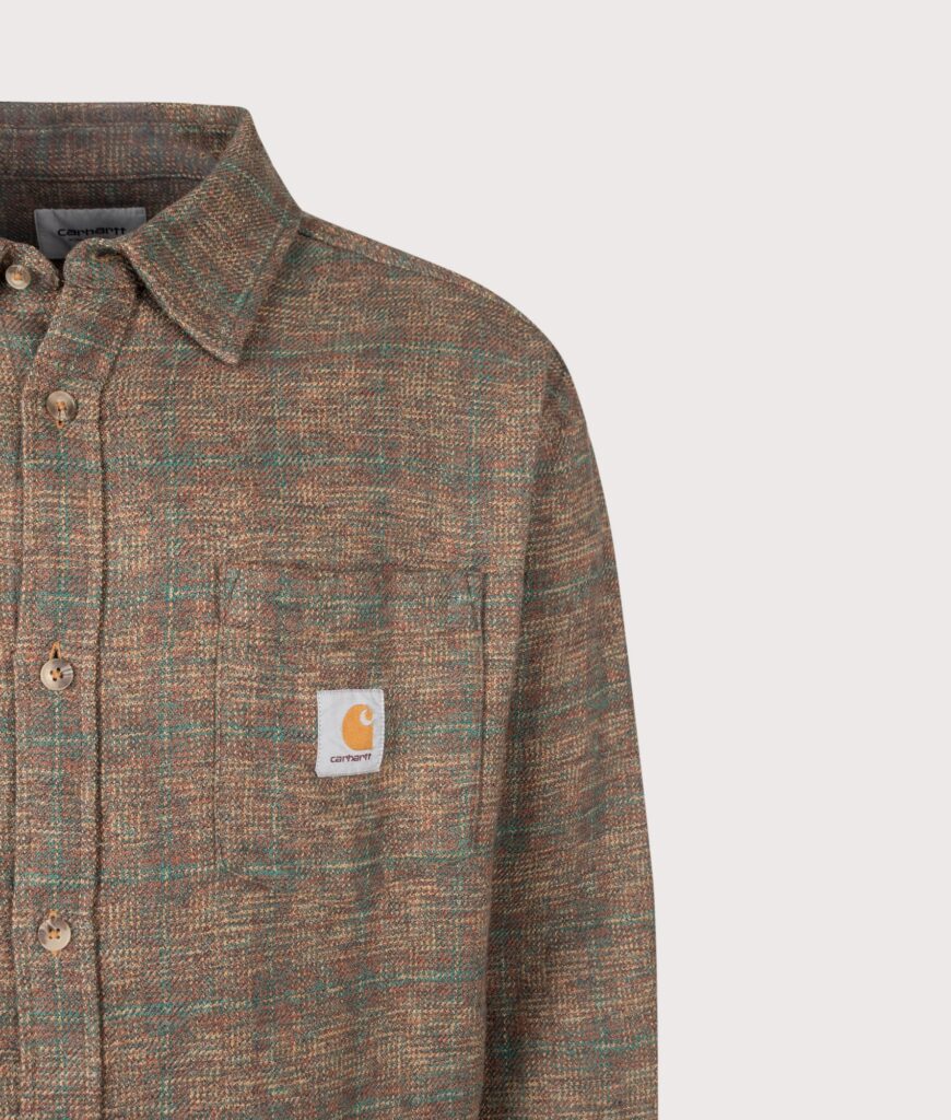 Carhartt WIP Loose Fit Bagley Shirt Bagley Check/Hamilton Brown