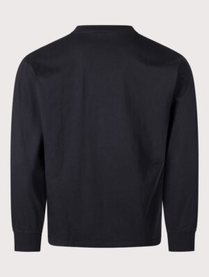 Snow Peak Relaxed Fit Long Sleeve Logo T-Shirt Black