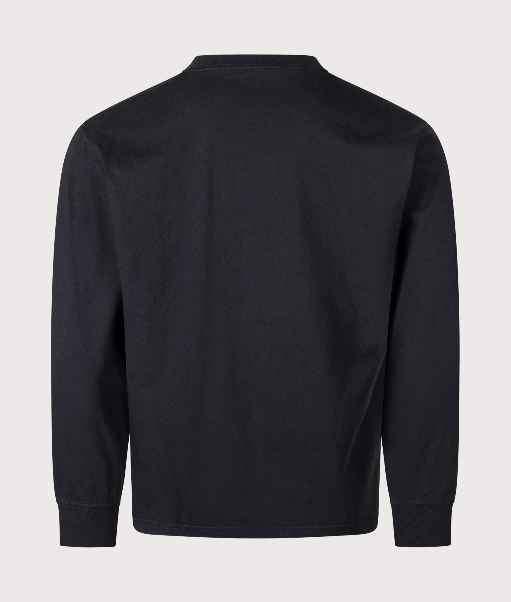 Snow Peak Relaxed Fit Long Sleeve Logo T-Shirt Black