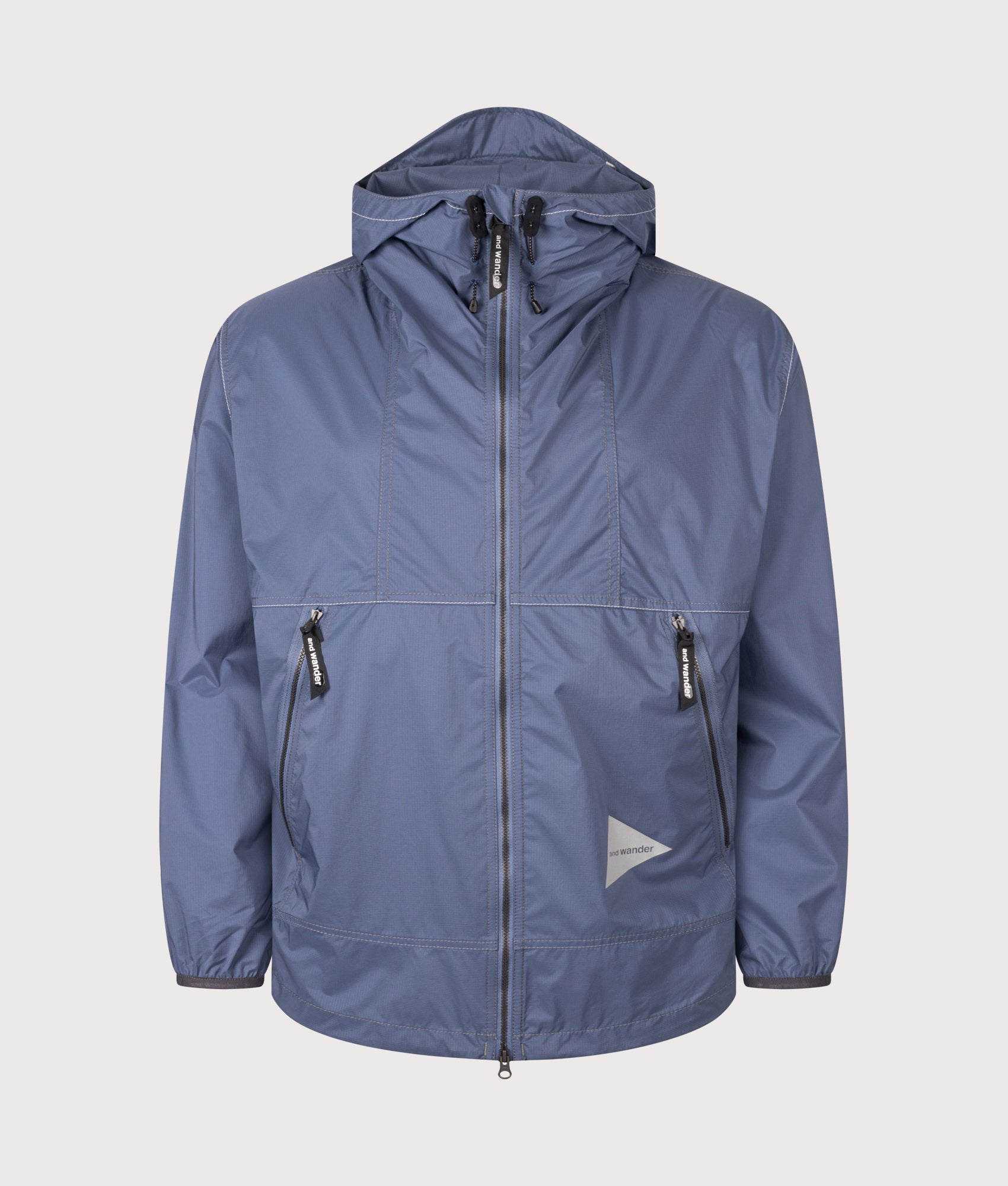 and wander Regular Fit Pertex® Wind Jacket 122 Indigo Blue