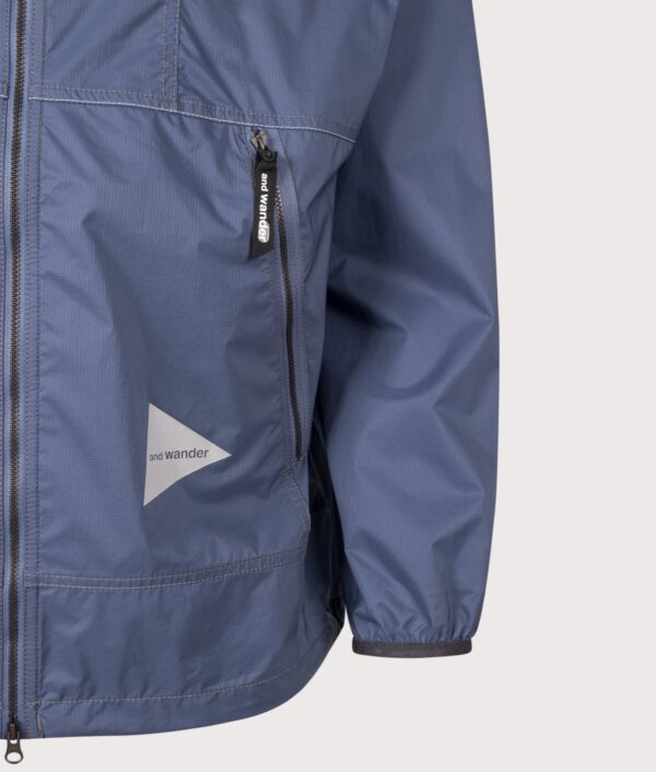 and wander Regular Fit Pertex® Wind Jacket 122 Indigo Blue