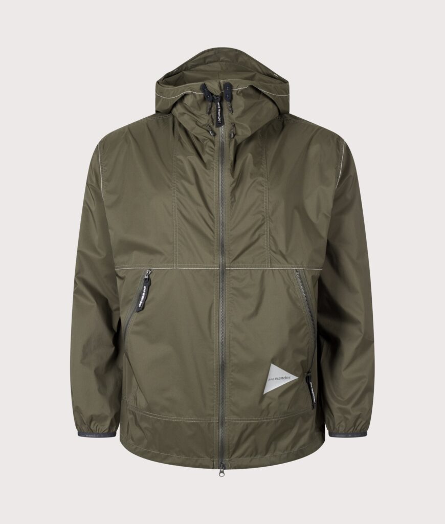 and wander Regular Fit Pertex® Wind Jacket 181 Dark Khaki