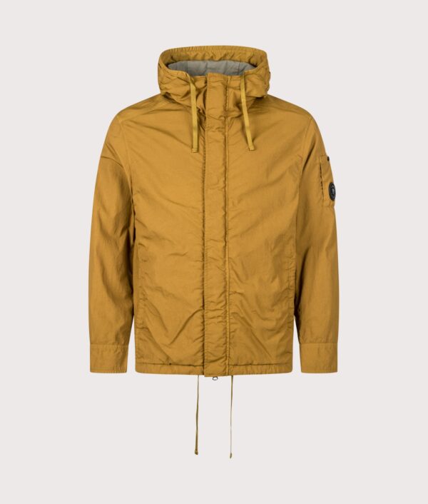 C.P. Company T-ST Nylon Hooded Lens Overshirt Buck Thorn Brown
