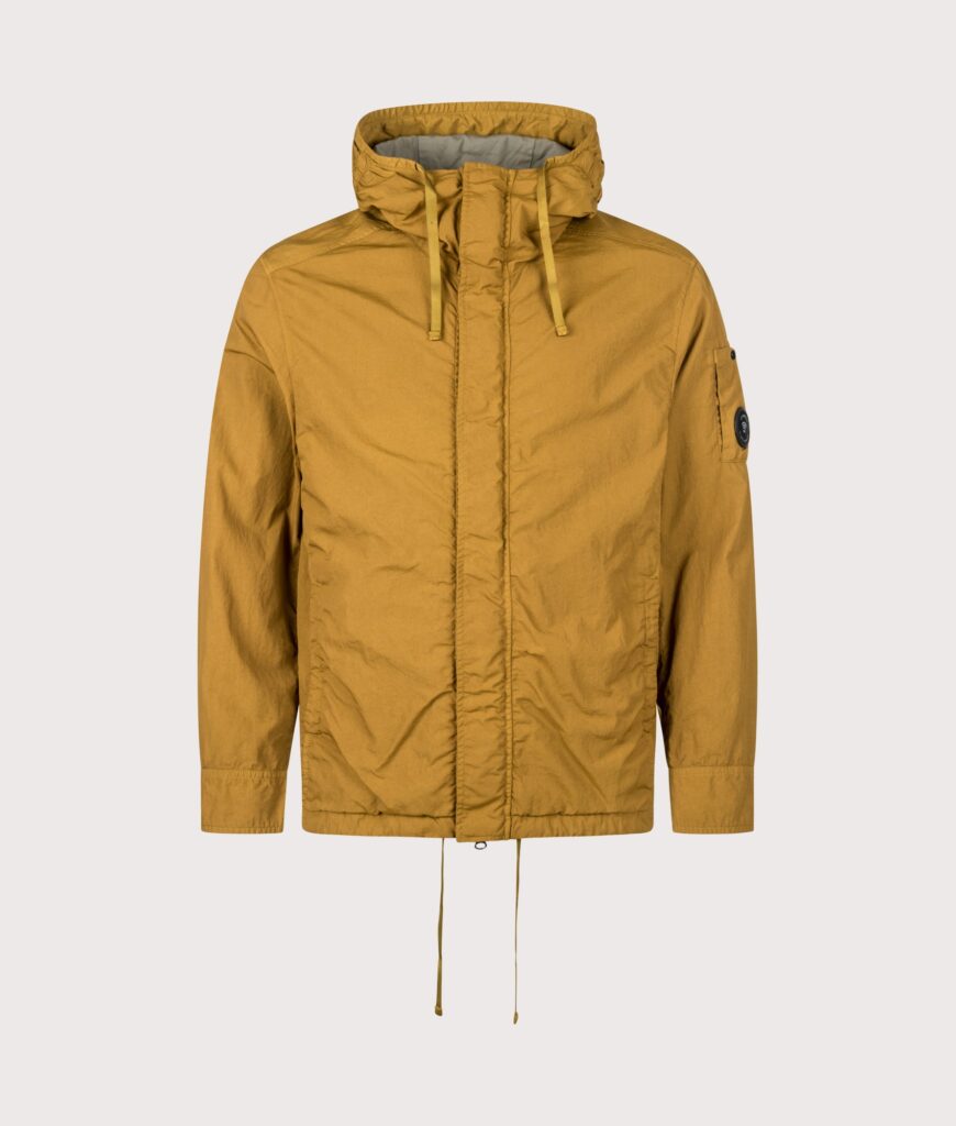 C.P. Company T-ST Nylon Hooded Lens Overshirt Buck Thorn Brown