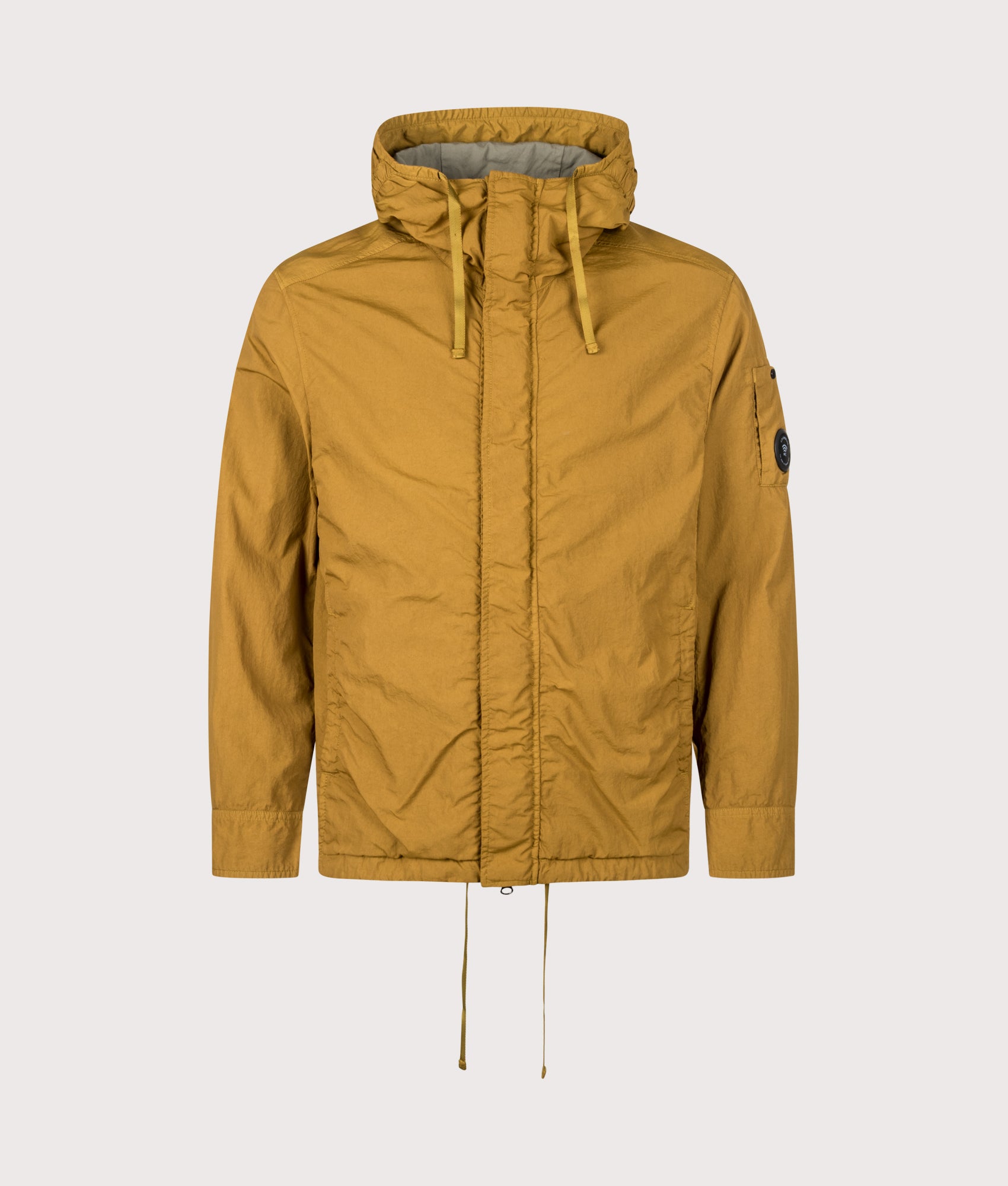 C.P. Company T-ST Nylon Hooded Lens Overshirt Buck Thorn Brown