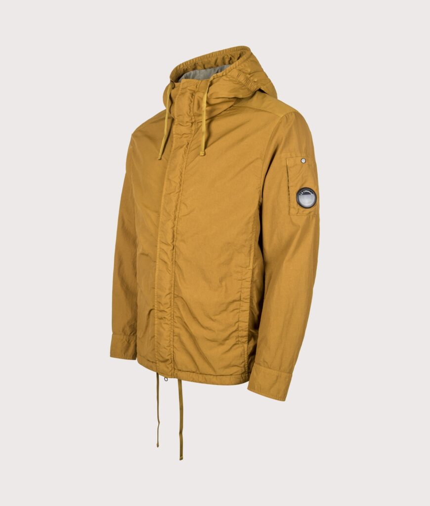 C.P. Company T-ST Nylon Hooded Lens Overshirt Buck Thorn Brown