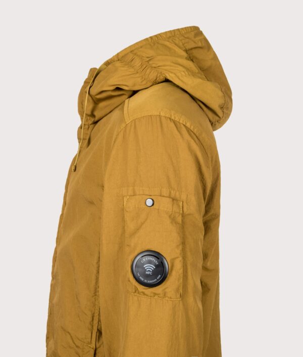 C.P. Company T-ST Nylon Hooded Lens Overshirt Buck Thorn Brown