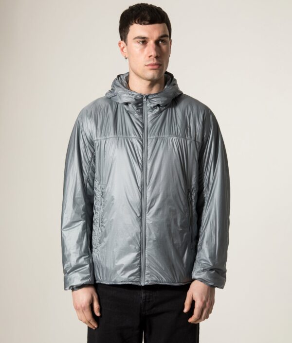 Ten C Piece Dyed Ripstop Primaloft Mid Layer Jacket 973 Quarry Grey
