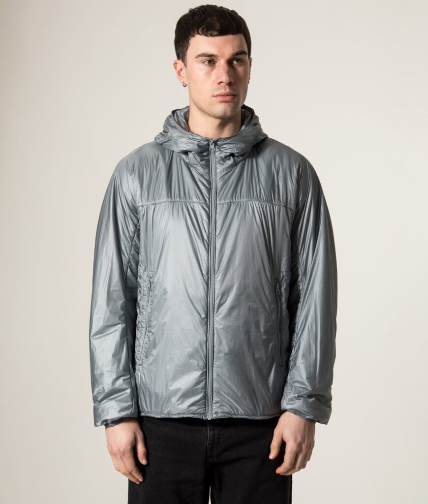 Ten C Piece Dyed Ripstop Primaloft Mid Layer Jacket 973 Quarry Grey