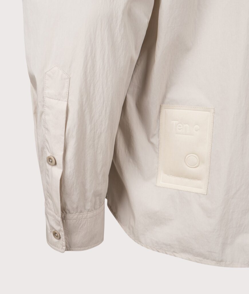 Ten C Piece Dyed Pocket Shirt 307 Grey Sand