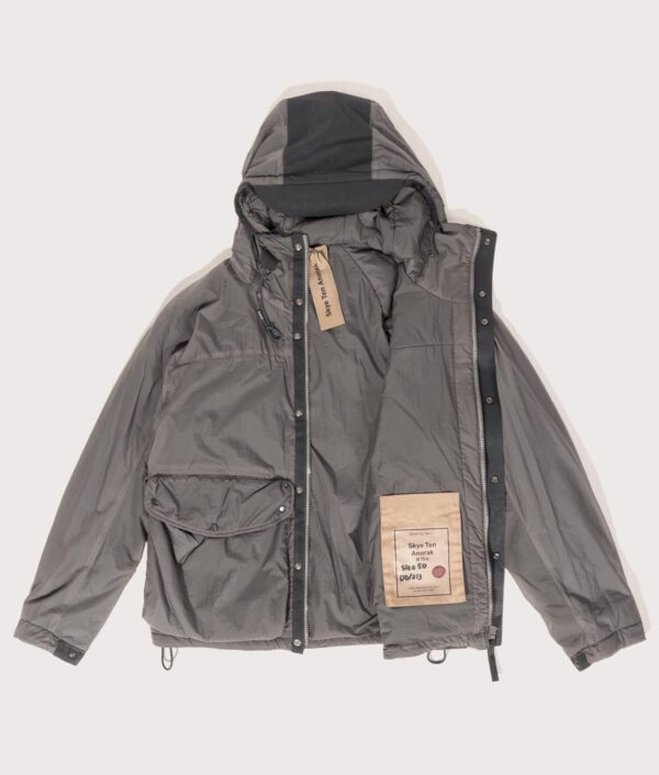 Ten C Lightly Padded Skye Ten Anorak Jacket 952 Iron Grey - Image 2