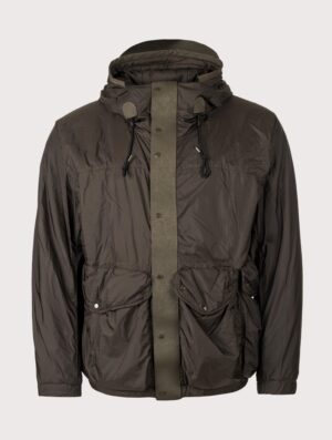 Ten C Lightly Padded Skye Ten Anorak Jacket Green Lizard