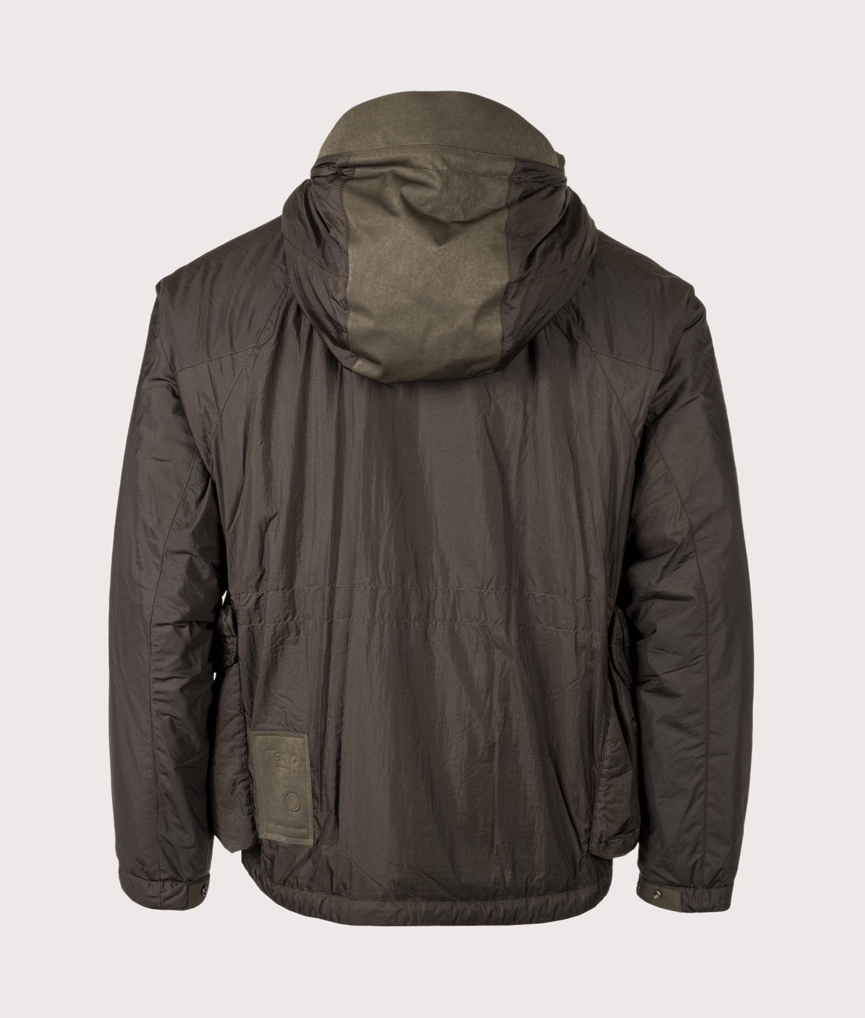 Ten C Lightly Padded Skye Ten Anorak Jacket Green Lizard