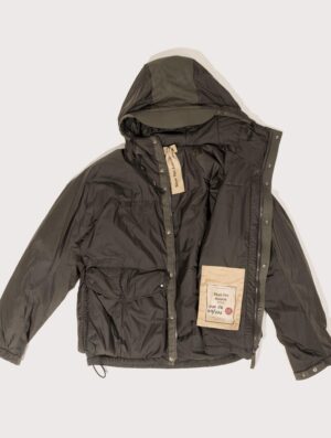 Ten C Lightly Padded Skye Ten Anorak Jacket Green Lizard