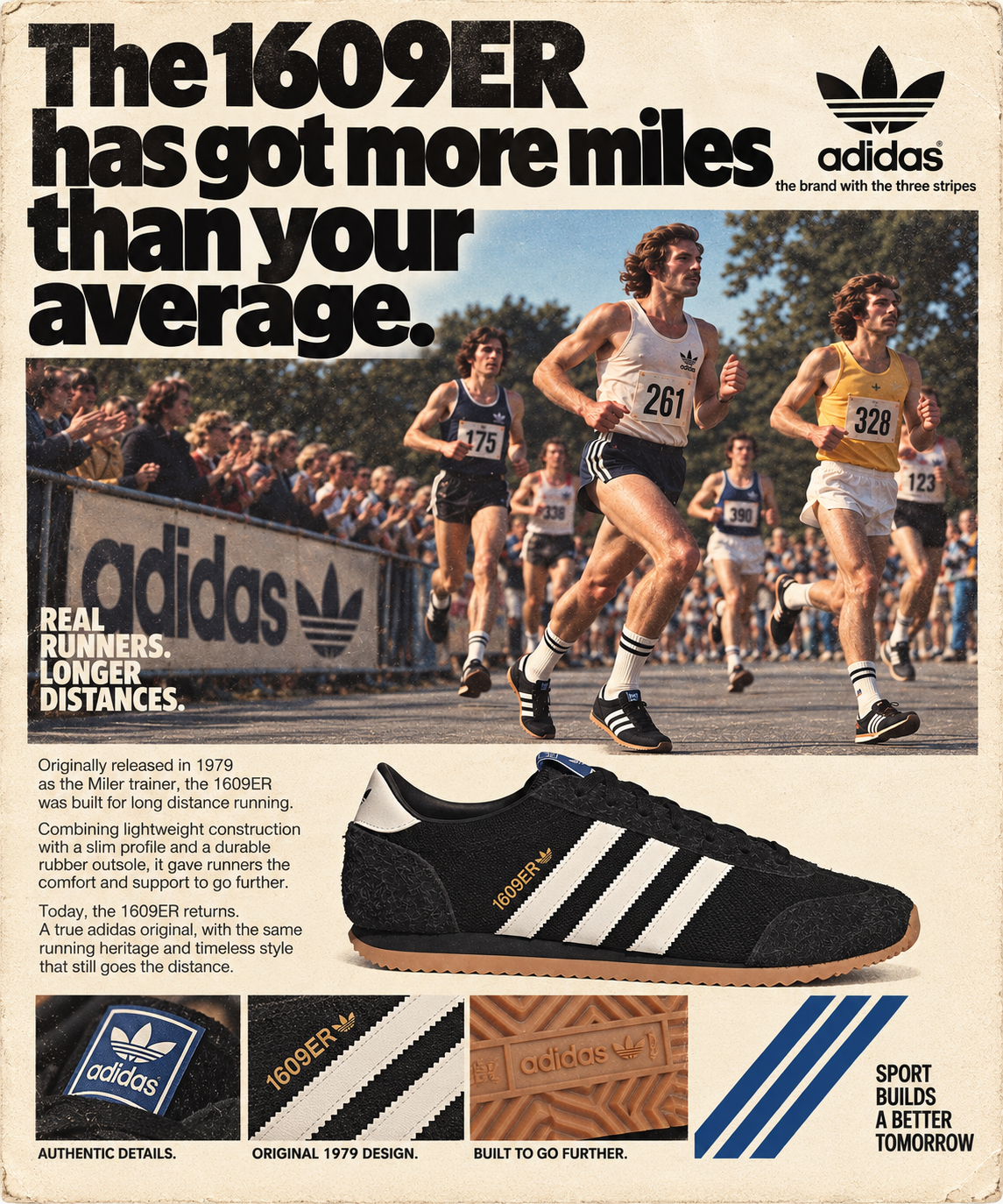 adidas Miler 1609ER RS vintage advert