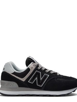 New Balance Womens 574 Trainers Black / White
