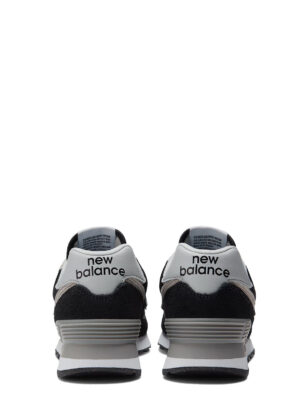 New Balance Womens 574 Trainers Black / White