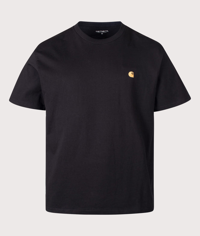 Carhartt WIP Loose Fit Chase T-Shirt 00FXX Black/Gold