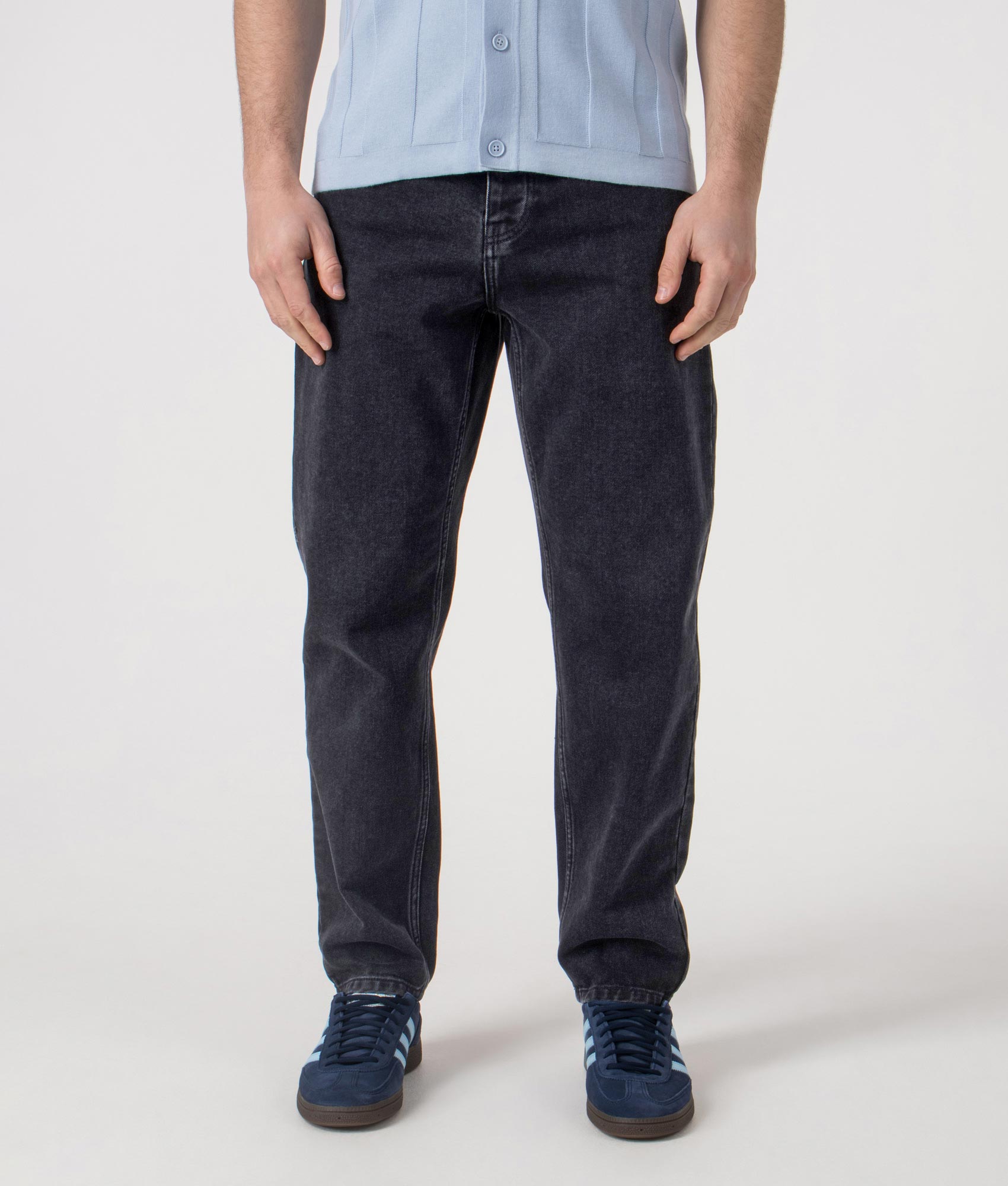 Carhartt WIP Relaxed Fit Newel Jeans 8906 Washed Black