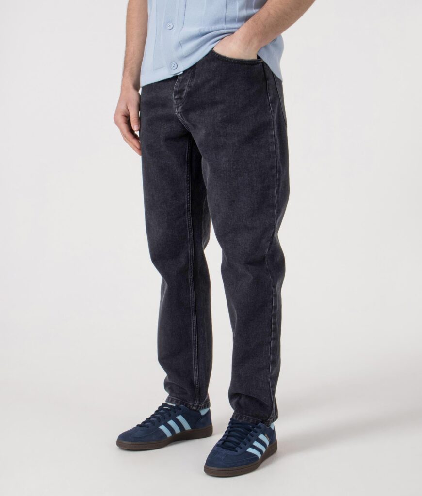 Carhartt WIP Relaxed Fit Newel Jeans 8906 Washed Black