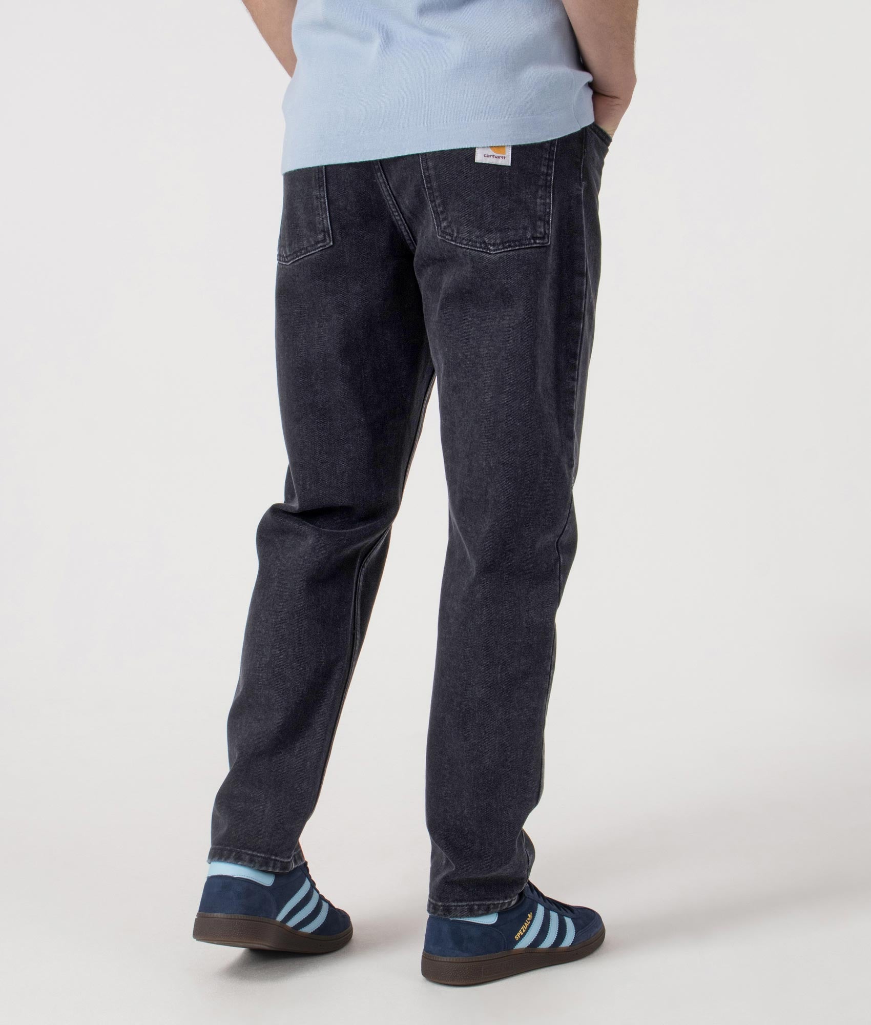 Carhartt WIP Relaxed Fit Newel Jeans 8906 Washed Black
