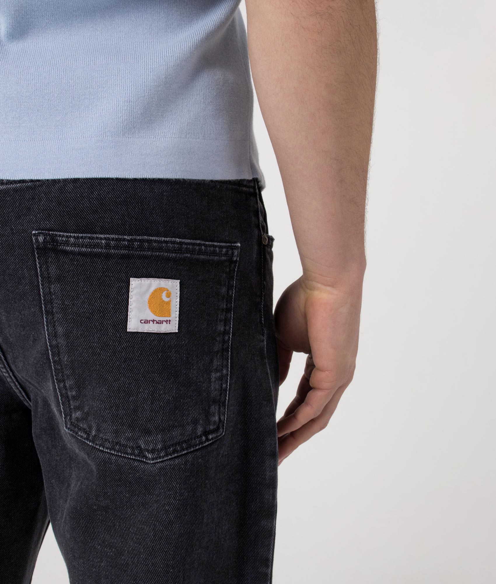 Carhartt WIP Relaxed Fit Newel Jeans 8906 Washed Black